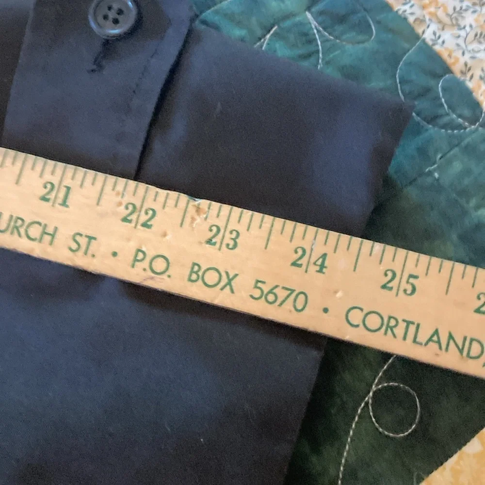 Vtg London Fog mens caliber cloth trench coat 40R black classic - Picture 12 of 14
